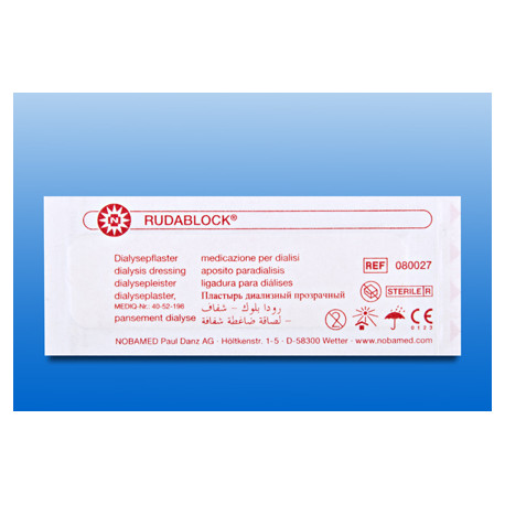Dialysepflaster Rudablock® 25 mm x 85 mm weiß (Schachtel mit 100 Pflastern)