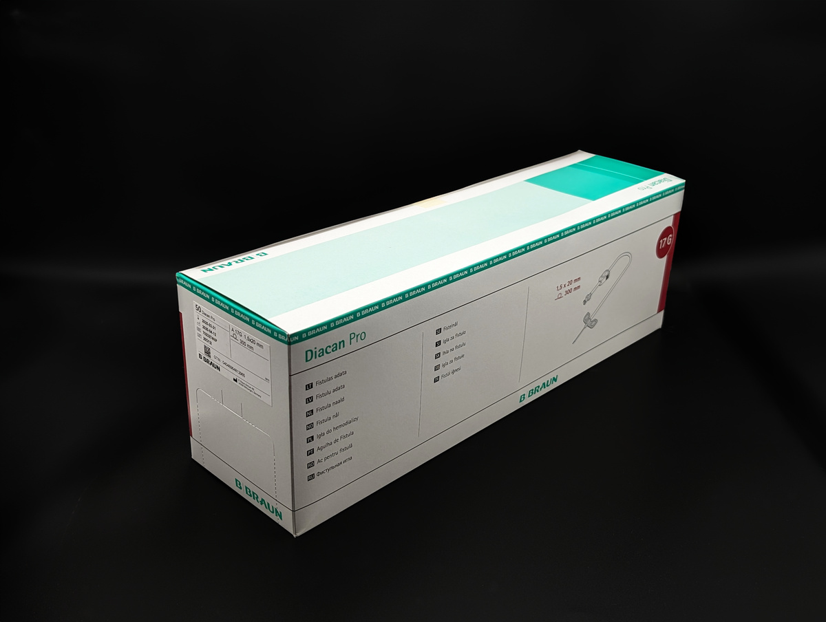 Dialysekanüle Diacan® Pro 17G A 1,40 x 20 x 300 GAMMA Arteriell 7023274NP (Schachtel à 50 Stück)