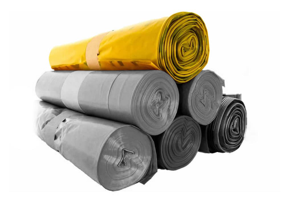 Müllsack, PE, 700 mm x 1100 mm (120 l), Typ 80, gelb (Karton mit 10 Rollen à 25 Sack) Müllsack, PE, 700 mm x 1100 mm (120 l), Typ 80, gelb (Karton mit 10 Rollen à 25 Sack)
