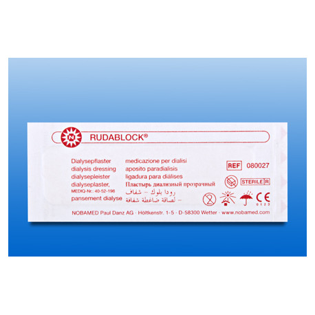 Dialysepflaster Rudablock® 25 mm x 85 mm transparent (Schachtel mit 100 Pflastern)